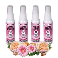 Oopsie Poopsie Before-You-Go Toilet Spray 2oz Bottle, Original Natural Oil Scents (2 & 4 Packs) (Flower Citrus, 4)