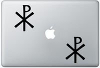 Christianity Chi Rho LeporeDecals3514 Set Of Two (2x) , Decal , Sticker , Laptop , Ipad , Car , Truck