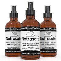 Wrinkle Release Spray - Liquid Iron - (Travel Size) by Natrasafe - 100% Natural Wrinkle Release Spray Plus Fabric Deoderizer - Wrinkle Release Plus (1PK)