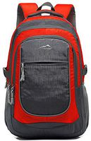 Backpack Bookbag for School Student College Business Travel Hiking Fit Laptop Up to 15.6 Inch (Red)