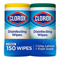 Clorox Disinfecting Wipes Value Pack, Bleach Free Cleaning Wipes - 75 Count Each (Pack of 2) (Packaging May Vary)