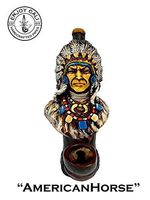 Handmade Tobacco Pipe Art Collectible Smoke Functional"AmericanChief" Collection
