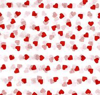 Gift Wrapping Red Hearts on White Tissue Paper