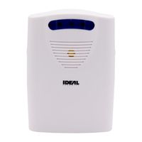 Ideal Security SK664 Wireless Chime 6 Different Sounds, LED Alert, Battery Powered, Works with All SK6 Sensors, White