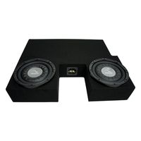 Compatible with 2007-2013 Toyota Tundra Double Cab Truck Harmony F104 Dual 10" Sub Box Enclosure