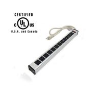 GlobalTone 12 Outlet Power Bar, 15A Circuit Breaker, 3ft Cord (14AWG)