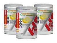 Blood Pressure Vitamins for Women - Banana Fruit Organic Powder - Digestive Health - 3 Cans 24 OZ (195 Servings)