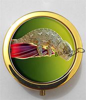 BlackKey Chameleon 3-Compartment Decorative Pocket Gift Box Case Organizer for Pill, Color 2 -2235