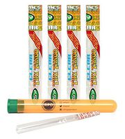 Cyclones Clear King Size"Tiki Tango" Pre Rolled Cones (4 Packs) with Rolling Paper Depot XL Kewl Tube