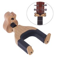 Festnight Guitar Hanger, Solid Wood Guitar Wall Mount Hook Holder for Electric Acoustic Guitars Bass String Instrument