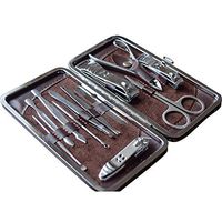 Pedicure Kit Nail,Manicure, Pedicure Kit, Nail Clippers Set of 12Pcs, Stainless Steel Professional Pedicure Kit Nail Scissors Grooming Kit with Travel Case