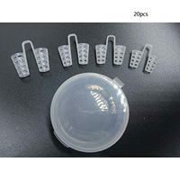 4 Sizes Stop Snoring Mini Nasal Plug Stop Snoring Nose Clip 4Pcs / 1 Box, 20 Boxes,White20pcs