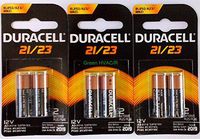DURACELL MN21B2PK Non-rechargeable Battery, Alkaline, 12 V, Raised Positive and Flat Negative (50 pieces)