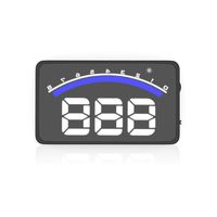 Hudly LITE Head-Up Display (HUD) for Car Speed and RPMs - Audible Speed and RPM Alerts, No Windshield Film Required