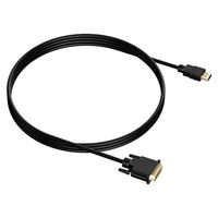 JinJin HDMI to DVI Cable, Rated High Speed Bi-Directional, 1.8meter, Black, 1920 x 1200,Suit for Theater PCs, Mac minis, Some laptops-to a HDMI Equipped HDTV or Other Display Device (Black)