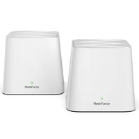 Meshforce Whole Home Mesh WiFi System (2 Pack), Dual Band AC1200 Router Replacement for Seamless and High Performance Wireless Coverage 4+ Bedrooms