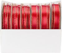 Offray Red Satin Opalescence Spool O Assortment Ribbon