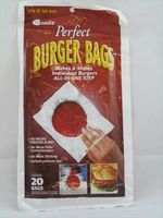 Perfect Burger Bags - Freezer Storing Wrap for Hamburger Patties or Ground Meat | Nonstick Paper, Easy to Cling, Uniform Round Patty, No Odor Contamination in The Fridge - 2 Pack (40 Count) by Cadie