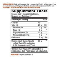 Nature's Way Organic Black Seed Oil, Cold-Pressed, Black Cumin (Nigella Sativa), Gluten-Free, 8 OZ