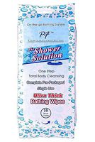 Premium Formulations Shower Solution Ultra Thick No Rinse Bathing Wipes For Post Workouts, Camping, Backpacking, Outdoors and Hiking, Extra Large 10 Wipes