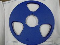Read Description Before Buying This Blue Nab Plastic Take Up for 1/4" Reel to Reel Tape 10.5"