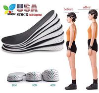 Height Increase Insoles, STCORPS7 Heel Cushion Inserts Height Plantar Increase Elevator Soft Shoe Insoles Lifts Pad Taller (2cm)