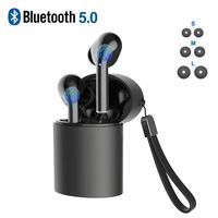 Wireless Earbuds Bluetooth 5.0 Earphones with Charging Case Waterproof TWS Stereo Headphones In-Ear Built-in Mic Headset Premium Sound with Deep Bass for Sport Noise Reduction Cancelling Long Playtime