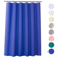 AmazerBath Plastic Shower Curtain, 72" x 72" Blue-Purple EVA 8G Thick Bathroom Shower Curtains with Heavy Duty Clear Stones and Rust-Resistant Grommets Holes