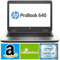 HP ProBook 640 G1 Intel i5-4300M 2.50GHz 8GB RAM 240GB SSD Windows 10 Pro (Renewed)