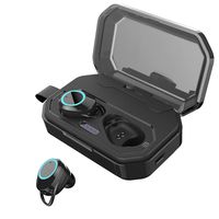 Bluetooth Earbuds 5.0 True Wireless Headphones, FulTech Latest in-Ear Earphones IPX7 Waterproof Sweatoroof 3D Stereo Hi-Fi Sound Headset with Leather Belt Lanyard, 3000mAH Charging Case, Built-in Mic