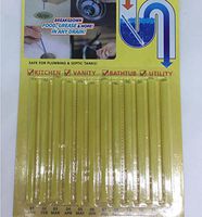 Clean Sticks for Drains, Magic Sticks Drain Cleaner Sink Freshener to Keep Odor Free As Seen On TV for Bathroom, Kitchen, Toilet, Shower Drain (yellow)
