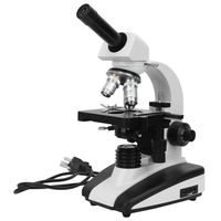 Compound Lab Microscope,Monocular Compound Microscope Compound Monocular Microscope 40X-1600X Abbe Condenser 2-Layer (US Plug)