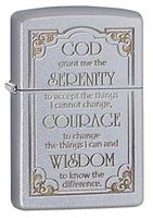 Personalized ZIPPO Lighter Serenity Prayer - Free Engraving (28458)