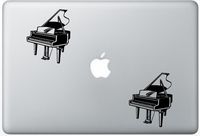 Piano 2 HenryDecalZD0349 Set Of Two (2x) , Decal , Sticker , Laptop , Ipad , Car , Truck