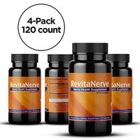 Neuropathy Pain Relief, Once-per-Day, Nerve Revitalizing Supplement Protect and Regenerate Nerves (4 Bottles 120 Count)