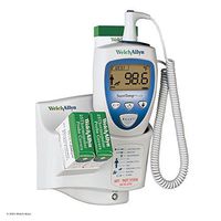 Welch Allyn 01692-201 SureTemp Plus 692 Electronic Thermometer with Wall Mount, Security System with ID Location Field, 4' Cord and Rectal Probe with Probe Well