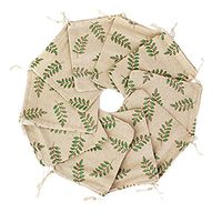 Nicedmm 10 Pcs Printed Burlap Bunches Pocket - 3.93"x5.51" Insect Repellent Bag/Gift Bag/Sachet/Chinese Herbal Medicine Bag/Burlap Packaging Bags