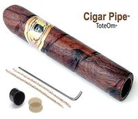 Cigar Pipe - Discreet Stogie Pipe - Original. Organic. Natural. Tobacco Pipe (Walnut, 5 Inch)