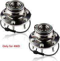 MOSTPLUS Wheel Bearing Hub Front Assembly 515036X2 for Escalade, Express, Savana, Sierra, Yukon, 2000-07 GMC/Chevy Only for 4WD With ABS 6 Lug (Set of 2)