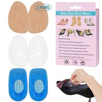 Silicone Metatarsal Foot Pads - Ball of Foot Cushion Pain Relief for Women Men - One Size fits All, 3 Pair