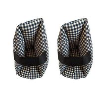 Fitlyiee Washable Foot Pillows Cotton Pressure-Relieving Heel Protectors for Home Hospital (L, 1 Pair)