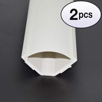 GOWOS (2 Pack 5Ft Medium Corner Duct Cable Raceway White (W56 x H32mm)