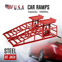SuxiDi Heavy Duty Auto Car Truck Service Ramps Lifts 10,000lbs Capacity HD Hydraulic Lift for Car Repair [US Stock] (A Pair)