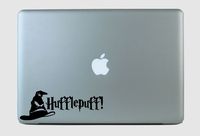 SimplyVinylized Harry Potter Inspired Hufflepuff! Sorting Hat Vinyl Decal Sticker Black
