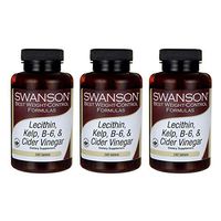 Swanson Lecithin Kelp B-6 & Cider Vinegar 240 Tabs (3 Pack)