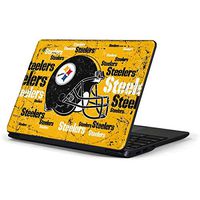 Skinit Decal Laptop Skin for Chromebook 3 11.6in 500c13-k01 - Officially Licensed NFL Pittsburgh Steelers - Blast Design