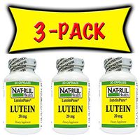 Nat-rul Health Lutein 20mg (LuteinPure) 30 Softgels - 3 Pack