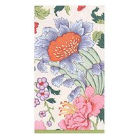 Caspari Chinese Silk Paper Guest Towel Napkins in Ivory, Two Packs of 15