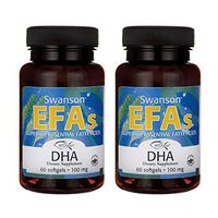 Swanson Ecomega Dha Fish Oil 100 Milligrams 60 Sgels (2 Pack)