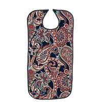 Adult Bib,Waterproof PVC Layer and Printing Cotton Cloth Material,Washable Reusable Waterproof Clothing for Men & Women Eating with Adjustable Strap Bibs (3)